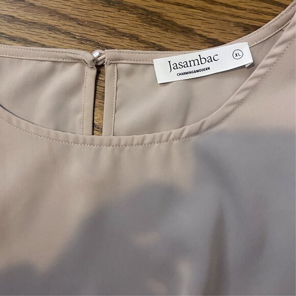 Amazon JASAMBAC Ruffle Sleeve Tie-Waist Blouse, Size XL - Picture 10 of 12